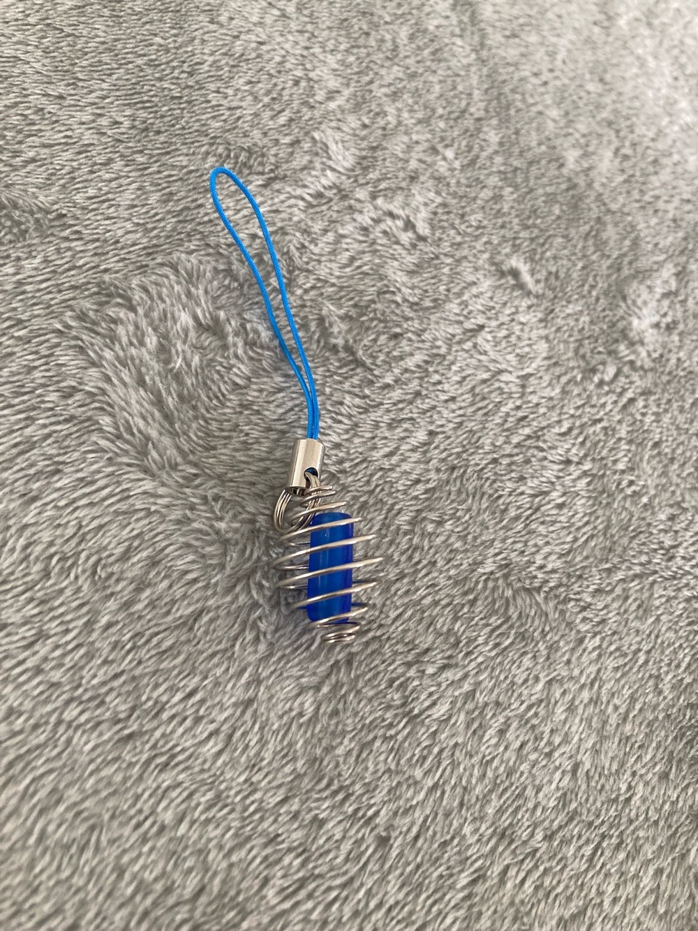 Car/cellphone/ipad/keychain blue bead charm